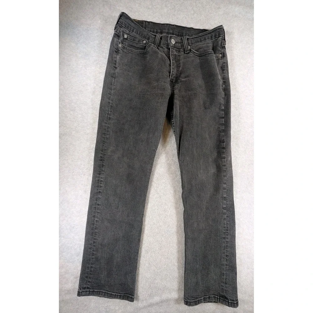 Levi's 514 Men's Straight Fit Faded Black Denim JeansFits 32x28